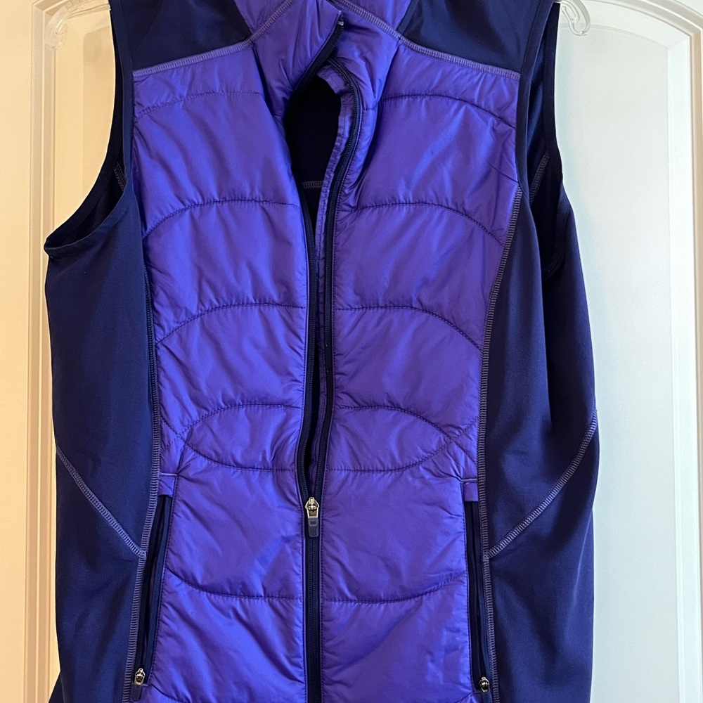 Eddie Bauer Purple Quilted Vest for Sporty Style